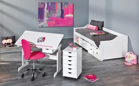 Polohovateľný písací stôl Baru, menitelná farba záražky