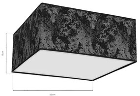 Stropné svietidlo SATINO 3xE27/60W/230V čierna/strieborná