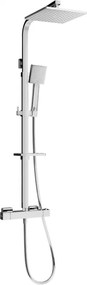 Mexen - CQ45 sprchový set s termostatickou batériou Cube, chrómová, 772504595-00