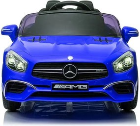 LEAN CARS Autobatérie Mercedes SL65 S Modrý lakovaný LCD displej