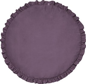 Detská podložka s volánom fialová