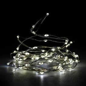 Svetelný drôt teplá biela, 40 LED