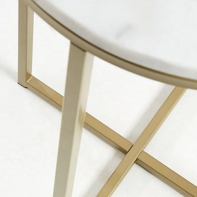 Odkladací stolík Kave Home Shefield, ø 43 cm
