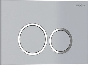 Mexen Tex 01, splachovacie tlačidlo, matný chróm, 6101-04