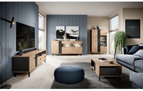 Televízny stolík BADIA dub/antracit