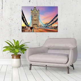 Sklenený obraz - Tower Bridge (70x50 cm)