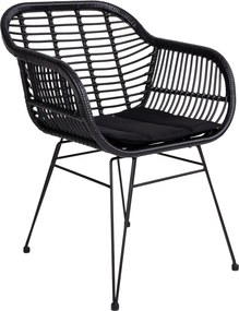 Súprava 2 vonkajších kresiel z umelého ratanu s vankúšom House Nordic Trieste