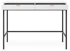 Toaletný stolík Nova 104 cm biely/čierny