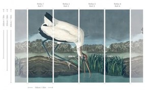 WALLCOLORS Stork wallpaper - tapeta POVRCH: Prowall Canvas