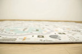 Detský koberec Uličky 04 pastelový