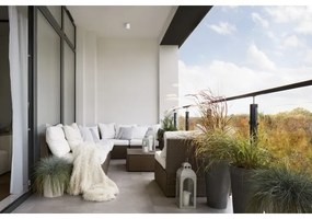 Kanlux 33360 - Vonkajšie bodové svietidlo AQILO 1xGU10/7W/230V IP65 biela