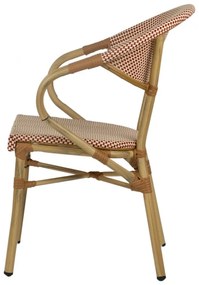 VENUS záhradná stolička s podrúčkami beige