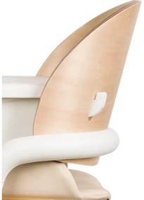 Lionelo - Detská jedálenská stolička 3v1 CELIA Biela / prírodné drevo