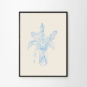 Moikka Plagát Flower Study by Chloe Purpero Johnson A4 (21x27cm)
