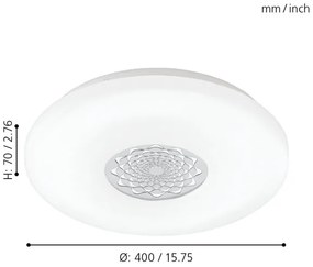 Eglo 96026 - LED Stropné svietidlo CAPASSO 1 LED/24W/230V