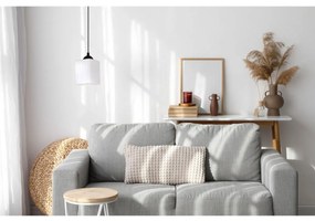 Závesné svietidlo Riffle Square, 1x biele sklenené tienidlo, b