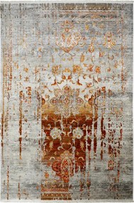 Obsession 💧🛡️120x170 cm Kusový koberec Laos 453 TERRA + aplikovaná impregnácia, oranžová, chodba / predsieň