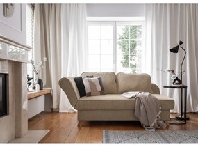 Taupe menčestrová leňoška (ľavý roh) Chic Charlotte – Miuform