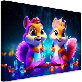 Gario Obraz na plátne Farebné veveričky Rozmery: 60 x 40 cm
