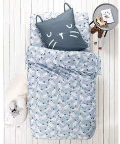 Detská posteľná bielizeň Mňau s potlačou, pre 1 osobu, bavlna