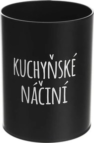 Orion Dóza, plechová, černá, bez víka, KUCHYŇSKÉ NÁČÍNÍ