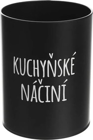 Orion Dóza, plechová, čierna, bez veka, KUCHYNSKÉ NÁČINIE