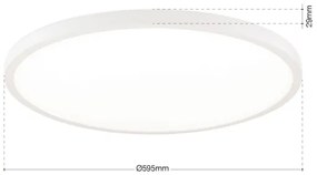 Orion - LED stmievateľné stropné svietidlo DISC LED/46W/230V 2700/3000/4000K pr. 60 cm biela