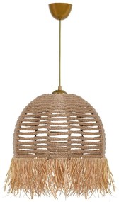 Svetlohnedé závesné svietidlo ø 30 cm – Opviq lights