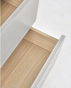 Sivá/v prírodnej farbe komoda v dekore jaseňa 60x117x42 cm Anielle – Kave Home