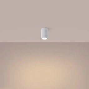 Sollux SL.1530 - Bodové svietidlo KARBON 1xGU10/10W/230V 10 cm biela