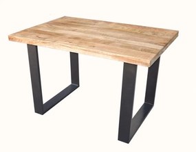 Drevený jedálenský stôl Iron Craft 120 cm Mango 45 mm