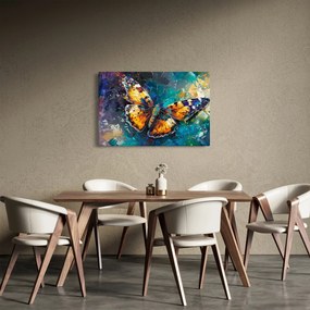 Obraz - Motýľ, olejomaľba (90x60 cm)