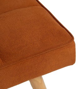 Ženilková rozkladacia pohovka v tehlovej farbe 175 cm – Ixia