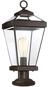 Elstead Quoizel QZ-RAVINE3-M - Vonkajšia lampa RAVINE 1xE27/60W/230V IP44 hnedá ED0396