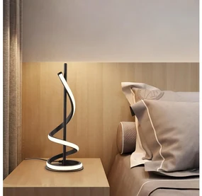 ONLI - LED Stolná lampa TWIST LED/12W/230V 4000K 40 cm čierna OL0373