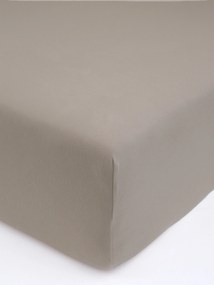 Jersey plachta s elastanom Deluxe 120 × 200 cm – sivohnedá
