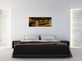 Obraz nočného mesta (120x50 cm)