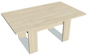 Rokovací stôl Verno+ S 170 x 100 cm, agát / čierna