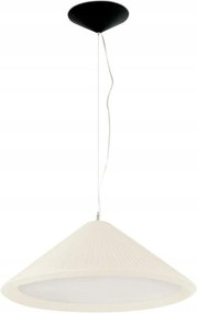 Závesné svietidlo Faro Saigon In 700, slonovinová biela, textilné tienidlo