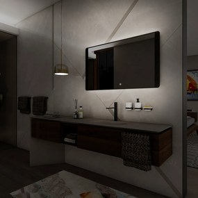 Nimco Čierne LED zrkadlo 1000x600 s dotykovým senzorom - ZPC 42004V-90