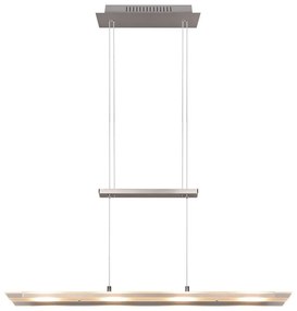 Šedé LED závesné svietidlo so skleneným tienidlom Milos – Trio