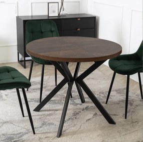 Stôl RENO 90–190 cm Dub Rustikál/Čierny