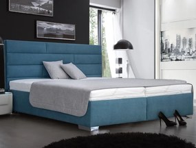 Posteľ Windy 180x200 cm, tyrkysová látka