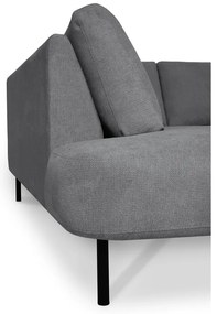 Tmavosivá rohová pohovka (ľavý roh/do "U") Hero – Scandic