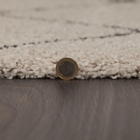 Flair Rugs koberce Kusový koberec DAKAR Imari Cream / Dark-Grey - 200x290 cm