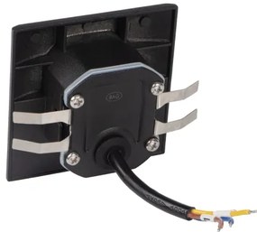 Kanlux 39130 - LED schodové svietidlo so senzorom EXIN 2,5W/230V 3000K IP65 čierne, hranaté