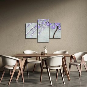 Obraz - Fialový dážď (90x60 cm)