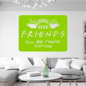 Veselá Stena Samolepka Priatelia Friends Farba: zelená, Veľkosť: 60 x 45 cm