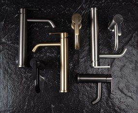 Rea Ontario, vysoká umývadlová batéria h-300, zlatá matná, REA-B5509