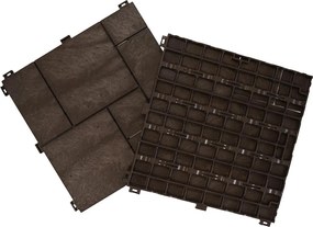 Gumová dlaždica STONE MOSAIC 30 x 30 cm, hnedá MHEU5100589